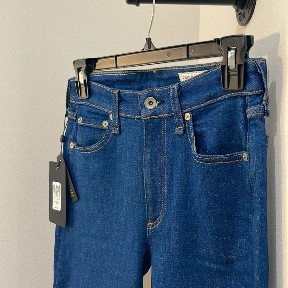 NWT rag & bone high-rise ankle cigarette jeans - Picture 6 of 10